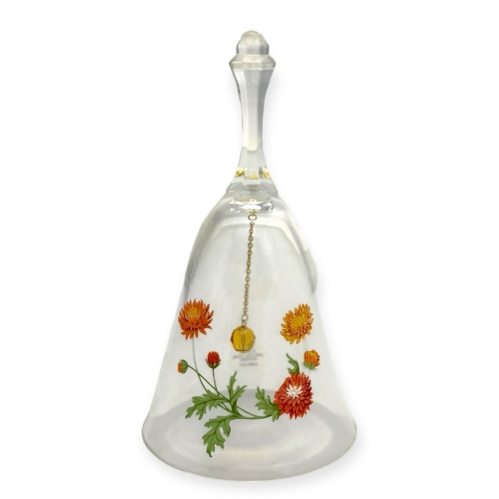 Avon Crystal Bell with Floral Accents
